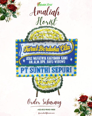 Papan Bunga Duka di Purwoharjo