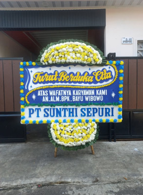 Papan Bunga Duka di Purwoharjo