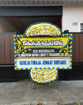 Papan Bunga Duka di Purwoharjo
