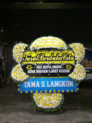 Papan Bunga Duka di Purwoharjo